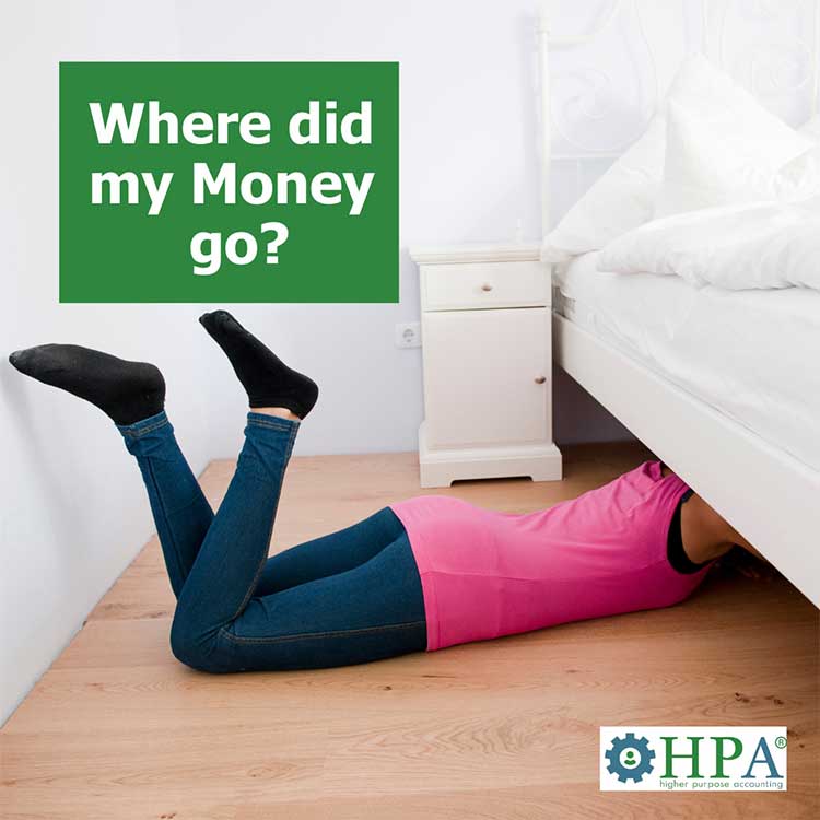 She said: “Where Did My Money Go?”